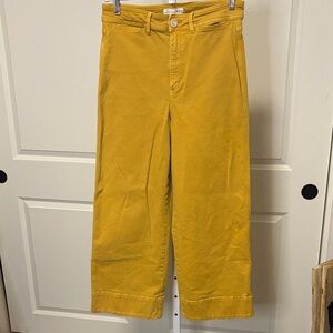 LOFT Mustard High Waist Wide Leg perfect Fall color pant